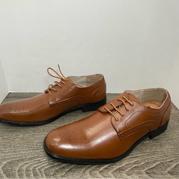Majestic Collection Men's Brown Oxford  Dress Shoes size 10. NWOT. Leather. - Picture 4 of 10